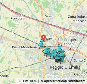 Mappa 42124 Reggio nell'Emilia RE, Italia (1.83583)