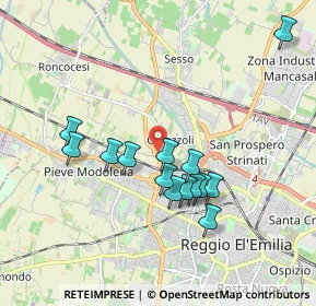 Mappa 42124 Reggio nell'Emilia RE, Italia (1.71071)