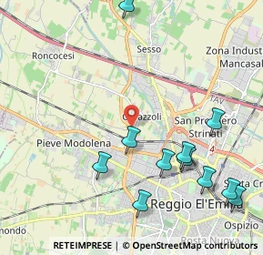 Mappa 42124 Reggio nell'Emilia RE, Italia (2.48182)