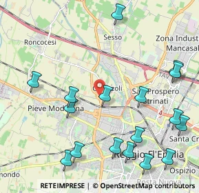 Mappa 42124 Reggio nell'Emilia RE, Italia (2.61118)