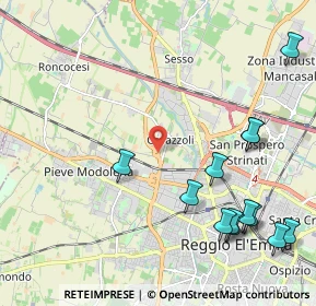 Mappa 42124 Reggio nell'Emilia RE, Italia (2.67077)