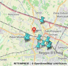 Mappa 42124 Reggio nell'Emilia RE, Italia (1.76083)