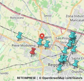 Mappa 42124 Reggio nell'Emilia RE, Italia (2.56176)