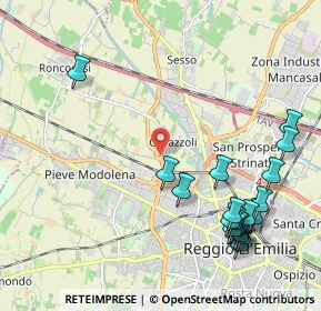 Mappa 42124 Reggio nell'Emilia RE, Italia (2.5955)