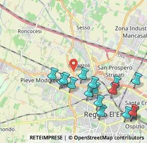 Mappa 42124 Reggio nell'Emilia RE, Italia (2.25875)