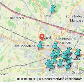 Mappa 42124 Reggio nell'Emilia RE, Italia (2.64588)