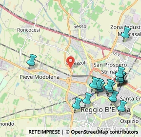 Mappa 42124 Reggio nell'Emilia RE, Italia (2.61611)