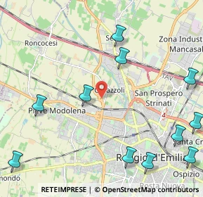 Mappa 42124 Reggio nell'Emilia RE, Italia (2.94273)