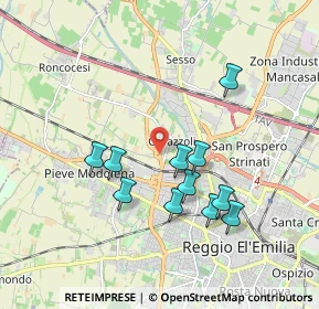 Mappa 42124 Reggio nell'Emilia RE, Italia (1.70091)