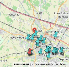 Mappa 42124 Reggio nell'Emilia RE, Italia (2.3295)