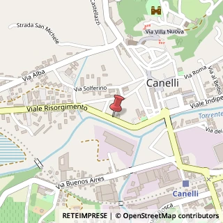 Mappa Viale Risorgimento, 70, 14053 Canelli AT, Italia, 14053 Canelli, Asti (Piemonte)