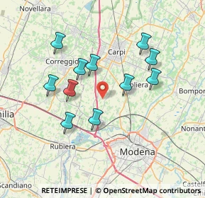 Mappa Via Jugularia, 41011 Campogalliano MO, Italia (6.67818)