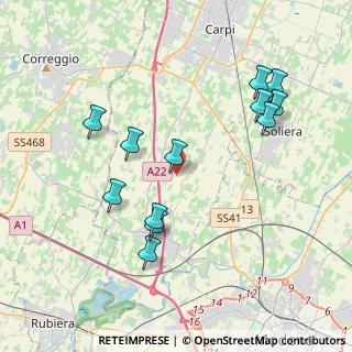 Mappa Via Jugularia, 41011 Campogalliano MO, Italia (4.08917)