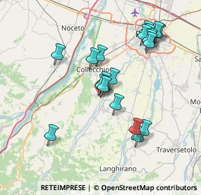 Mappa Via G. Marconi, 43038 Sala Baganza PR, Italia (7.4225)