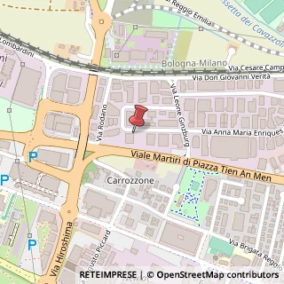 Mappa Via Vladimir Majakovski, 8, 42124 Cavriago, Reggio nell'Emilia (Emilia Romagna)