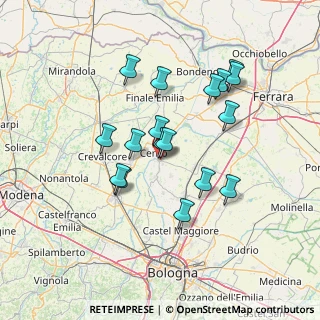 Mappa Via Santissima Trinità, 40066 Pieve di Cento BO, Italia (12.60529)