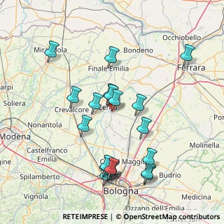 Mappa Via Luciano Campanini, 40066 Pieve di Cento BO, Italia (16.011)