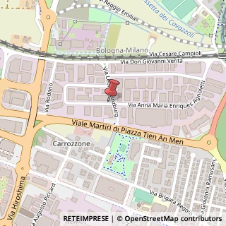 Mappa Via Vladimir Majakovski, 1, 42124 Reggio nell'Emilia, Reggio nell'Emilia (Emilia Romagna)