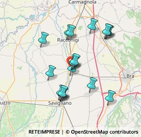 Mappa Piazza Giovanni Crema, 12030 Cavallermaggiore CN, Italia (6.54333)