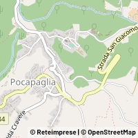 Mapa Pocapaglia