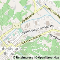 지도 Santo Stefano Belbo