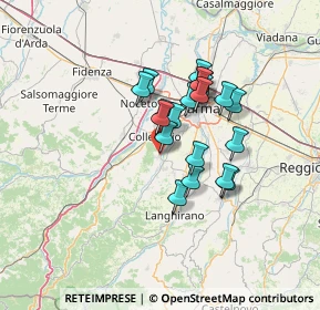 Mappa Via F.Cortesi, 43038 Sala Baganza PR, Italia (10.2405)