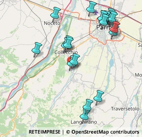 Mappa Via F.Cortesi, 43038 Sala Baganza PR, Italia (9.1385)