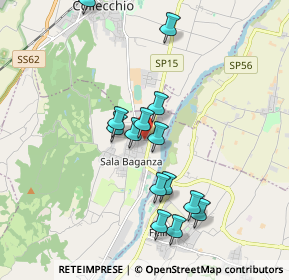 Mappa Via F.Cortesi, 43038 Sala Baganza PR, Italia (1.73714)