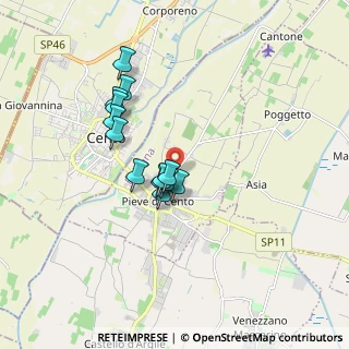 Mappa Via Cremona, 40066 Pieve di Cento BO, Italia (1.39538)