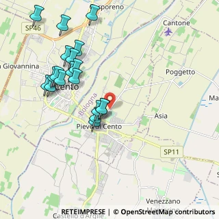 Mappa Via Cremona, 40066 Pieve di Cento BO, Italia (2.11684)