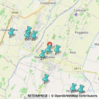 Mappa Via Cremona, 40066 Pieve di Cento BO, Italia (2.65091)