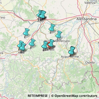 Mappa Via XX Settembre, 14053 Canelli AT, Italia (14.8275)