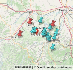 Mappa Via XX Settembre, 14053 Canelli AT, Italia (10.446)