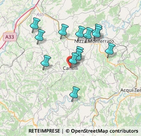 Mappa Via XX Settembre, 14053 Canelli AT, Italia (6.26077)