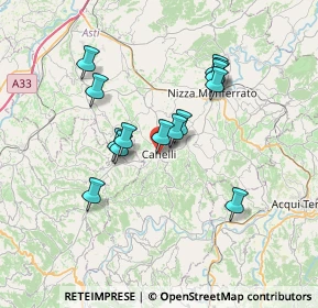 Mappa Via XX Settembre, 14053 Canelli AT, Italia (6.055)
