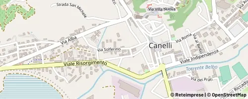 Mappa Canelli