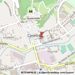 Mappa Via filipetti g. 18, 14053 Canelli, Asti (Piemonte)