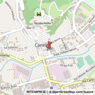 Mappa Piazza Carlo Gancia, 19, 14053 Canelli, Asti (Piemonte)