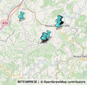 Mappa Via al Belbo, 14053 Canelli AT, Italia (5.78688)