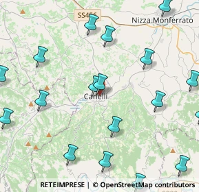Mappa Via al Belbo, 14053 Canelli AT, Italia (5.845)