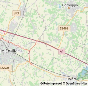Mappa Via Emore Tirelli, 42122 San Martino in Rio RE, Italia (3.9325)