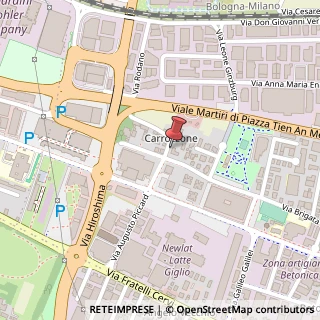 Mappa Via Corneglio Bentivoglio, 1, 42124 Reggio nell'Emilia, Reggio nell'Emilia (Emilia Romagna)