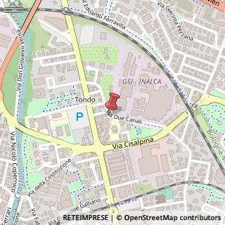 Mappa Via Due Canali, 1, 42124 Reggio nell'Emilia, Reggio nell'Emilia (Emilia Romagna)