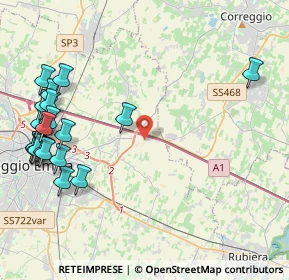 Mappa Unnamed Road, 42122 Reggio nell'Emilia RE, Italia (5.513)