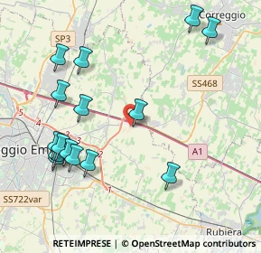 Mappa Unnamed Road, 42122 Reggio nell'Emilia RE, Italia (4.66067)