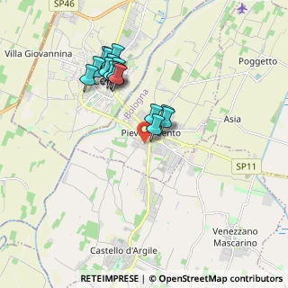 Mappa Via Giuseppe Landi, 40066 Pieve di Cento BO, Italia (1.72875)