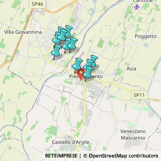 Mappa Via Rusticana, 40066 Pieve di Cento BO, Italia (1.45636)