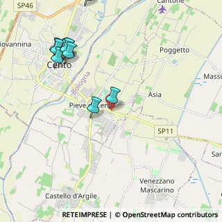 Mappa Via Don Dossetti, 40066 Pieve di cento BO, Italia (2.49273)