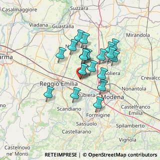 Mappa Via Agrato, 42015 Correggio RE, Italia (10.6975)