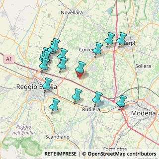 Mappa Via Agrato, 42015 Correggio RE, Italia (7.56176)